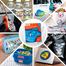  Premium Quality White Glossy Self Adhesive Sticker Paper- 50 Pcs image