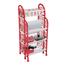  TEL Queen Kitchen Rack 4 Step- Red And White image