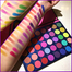 Beauty Glazed Color Vibes Eyeshadow Palette Matte Glitter Eye Shadow Light Purple Eyeshadow Shiny Neon Pigment Makeup Palette image