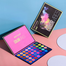 Beauty Glazed Color Vibes Eyeshadow Palette Matte Glitter Eye Shadow Light Purple Eyeshadow Shiny Neon Pigment Makeup Palette image