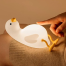 cute Goose LED Nursery Night Light Kids Dimmable Bedside Lamp Stress Relief Sleeping Toy Preview 1