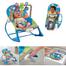 Infant to Toddler Rocker with Music and Vibration Baby Bouncer- Pink and Blue (68112 and 68110) -304090996 image